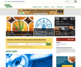 Foodquality.com(Food Quality & Safety) Screenshot