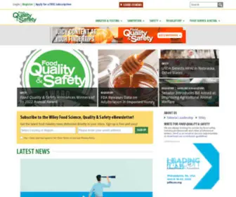 Foodqualityandsafety.com(Food Quality & Safety) Screenshot