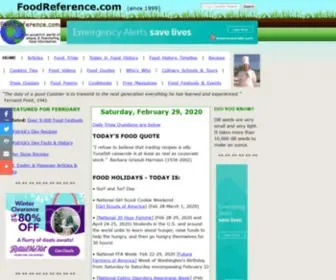 Foodreference.com(Food Articles) Screenshot