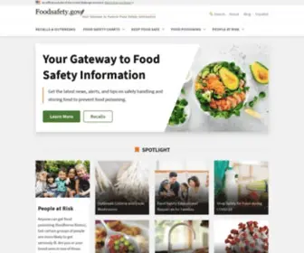 Foodsafety.gov(Foodsafety) Screenshot