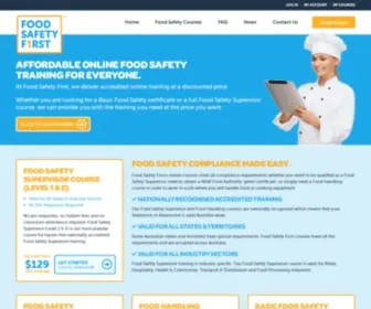 Foodsafetyfirst.com.au(Food Safety First) Screenshot