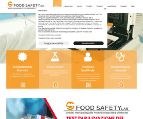 Foodsafetylab.it(Laboratorio analisi chimiche e merceologiche) Screenshot