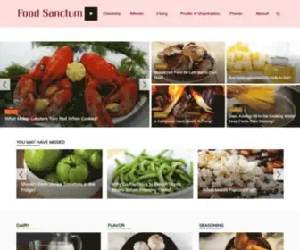 Foodsanctum.com(The Science of Food) Screenshot