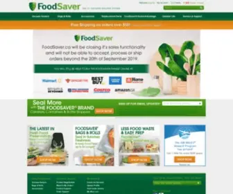 Foodsaver.ca(FoodSaver® Canada) Screenshot