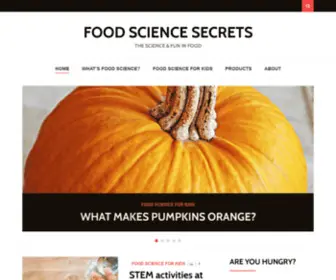 Foodsciencesecrets.com(The Science & Fun in food) Screenshot