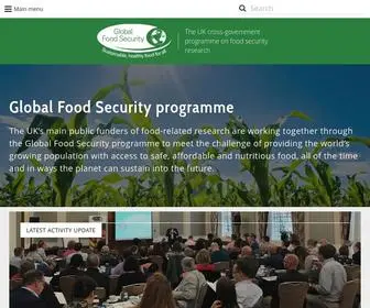 Foodsecurity.ac.uk(Global Food Security programme) Screenshot