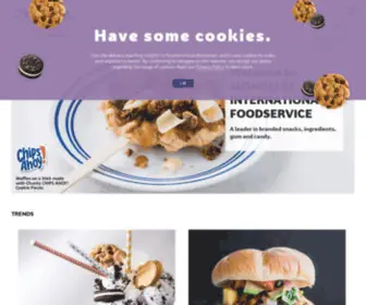 Foodservice-Snacks-Desserts.com(Welcome to Mondelēz International) Screenshot