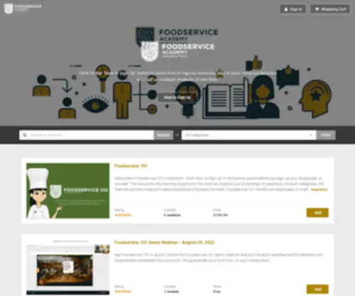 Foodserviceacademy.org(Foodserviceacademy) Screenshot