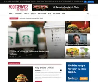 Foodserviceandhospitality.com(Foodservice and Hospitality magazine) Screenshot