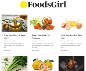 Foodsgirl.com(Foods Girl) Screenshot