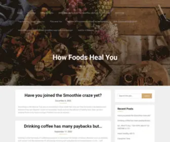 Foodshealyou.com(Foods heal you while you ENJOY eating) Screenshot