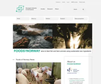 Foodsofnorway.net(NMBU) Screenshot