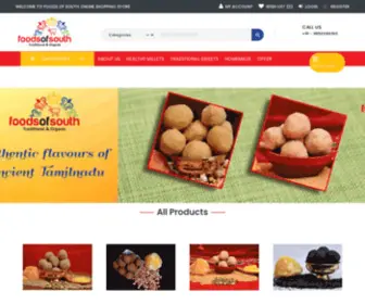 Foodsofsouth.com(Famous Sweets Online) Screenshot