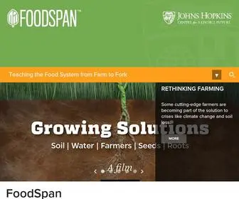 Foodspan.org(Johns Hopkins University) Screenshot