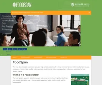 Foodspanlearning.org(FoodSpan is a free curriculum) Screenshot