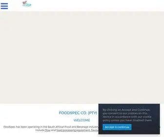 Foodspec.co.za(Foodspec Co) Screenshot