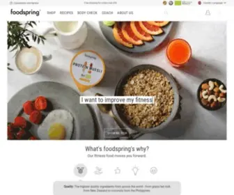 Foodspring.co.uk(Foodspring®) Screenshot