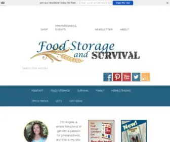 Foodstorageandsurvival.com(Sharing the peace of preparedness from our family to yours) Screenshot