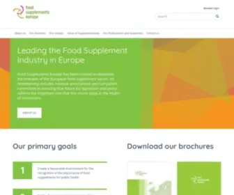 Foodsupplementseurope.org(Food Supplements Europe) Screenshot