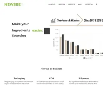 Foodsweeteners.com(Newseed Chemical Co) Screenshot