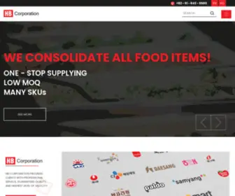 Foodtrade.co.kr(HB Corporation) Screenshot