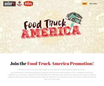 Foodtruckamericapromo.com(Food Truck America brought to you by Weber®) Screenshot