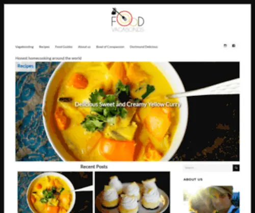 Foodvagabonds.com(Honest homecooking around the world) Screenshot