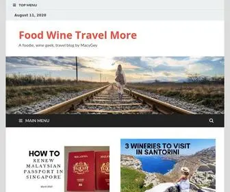 Foodwinetravelmore.com(Food Wine Travel More) Screenshot