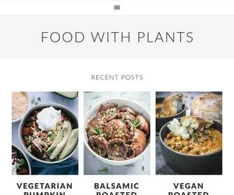 Foodwithplants.com(Food with Plants) Screenshot