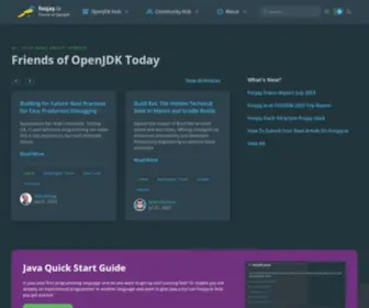 Foojay.io(Free Java & OpenJDK Info for Daily Java Usage) Screenshot