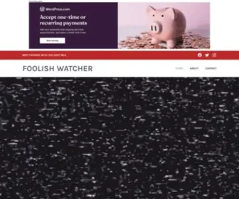 Foolishwatcher.com(Best friends with the idiot box) Screenshot