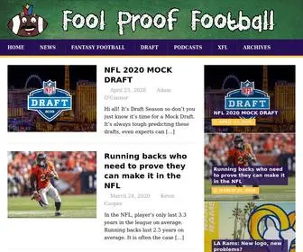 Foolprooffootball.com(We are 3 Irish Fools sharing out outlook on the beautiful game that is American Football) Screenshot