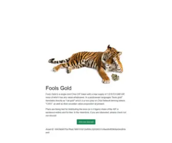 Foolsgoldcat.com(Fools Gold) Screenshot