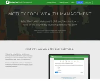 Foolwealth.com(Motley Fool Wealth Management) Screenshot