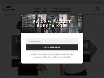 Foorpe.com(Padelkläder med utövaren i fokus) Screenshot