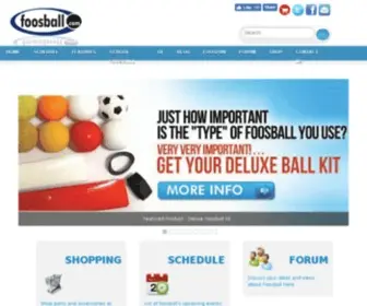 Foosball.com(Everything foosball and more. We offer all the top brands of foosball tables) Screenshot