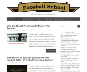 Foosballschool.com(A Complete Guide to Buy Foosball Accessories) Screenshot