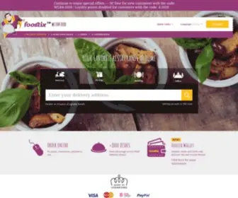 Foostix.com(Your favorite restaurants at home) Screenshot