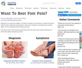 Foot-Pain-Explored.com(Foot Pain Explored) Screenshot