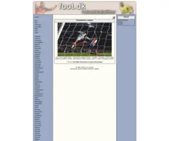 Foot.dk(Fodboldstatistik website) Screenshot