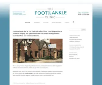 Footandankleclinicohio.com(The Foot and Ankle Clinic Ohio) Screenshot