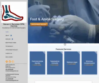 Footandanklesurgeonnj.com(Fort Lee Podiatrist) Screenshot