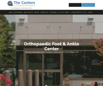 Footankledc.com(Foot and Ankle Orthopedic Care in Northern Virginia) Screenshot