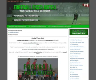 Football-Fixed-Match.com(Fixed Matches 100% Sure) Screenshot
