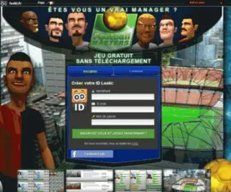 Football-Masters.fr(Football-Masters manager votre équipe de foot, jeu de foot en ligne gratuit) Screenshot