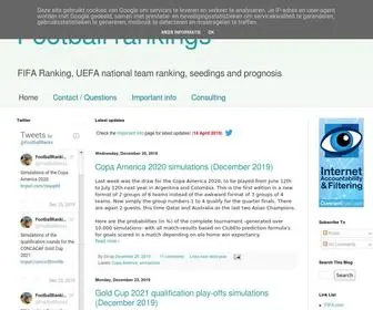 Football-Rankings.info(Football rankings) Screenshot