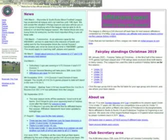 Football-Results.org(Official fixtures and results from Wycombe and South Bucks Minor Football League) Screenshot