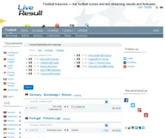 Football-Scores-Live.com(女王大人的个人网站) Screenshot