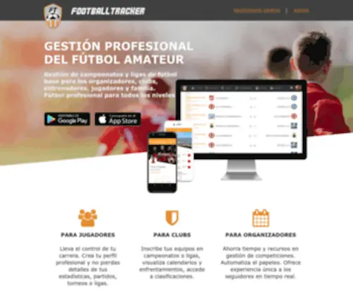 Football-Tracker.com(The social network of amateur football player) Screenshot