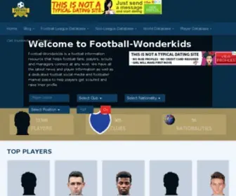 Football-Wonderkids.co.uk(Football Wonderkids) Screenshot